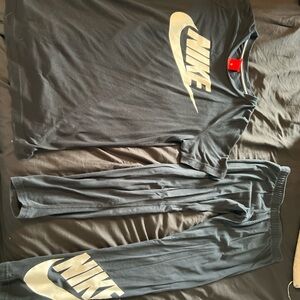 Nike Black and White Loungewear Set